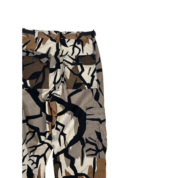 Vtg Camo Cargos Pants Mens Small Rare Predator USA Made Streetwear 28x31 - Picture 10 of 15